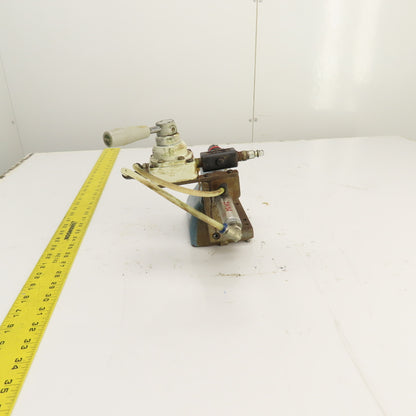 Cylinder Actuated Lathe Tailstock Dead Center 4" Centerline W/Valve (Bison Style