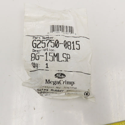 Gates 8G-15MLSP 1/2" (-8) ID Hose x 15mm ID Hose Stand Pipe Hydraulic Fitting