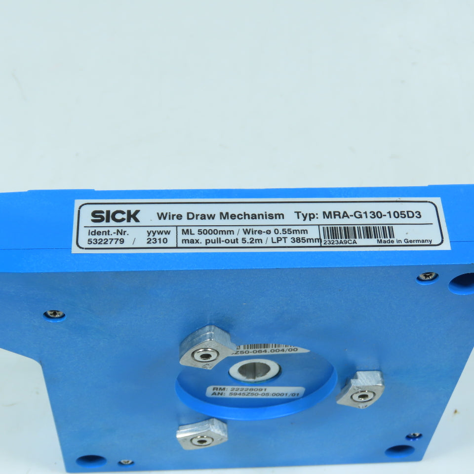 SICK 5322779 MRA-G130-105D3 Wire Draw Mechanism 5000mm 0.55mm Wire 5.2m Pull-Out