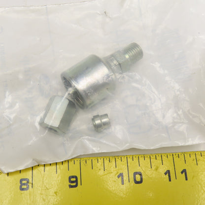 Gates 4G-4MFA 1/4" (-4) ID Mega Crimp Hose 1/4" Flareless Male Straight Fitting
