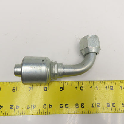 Gates 12G-12FJX 3/4" (-12) Hose ID Mega Crimp x 3/4" Female JIC Swivel 90° Elbow