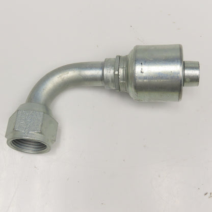 Gates 12G-12FJX 3/4" (-12) Hose ID Mega Crimp x 3/4" Female JIC Swivel 90° Elbow