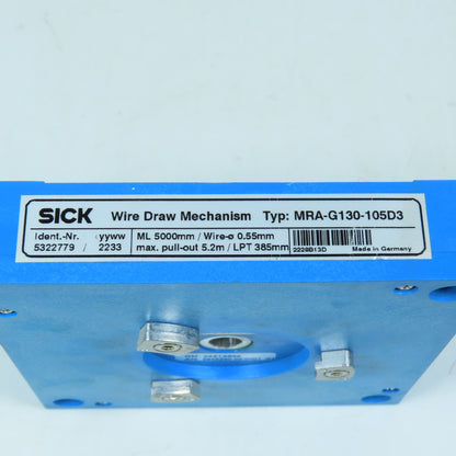 SICK 5322779 MRA-G130-105D3 Wire Draw Mechanism 5000mm 0.55mm Wire 5.2m Pull-Out