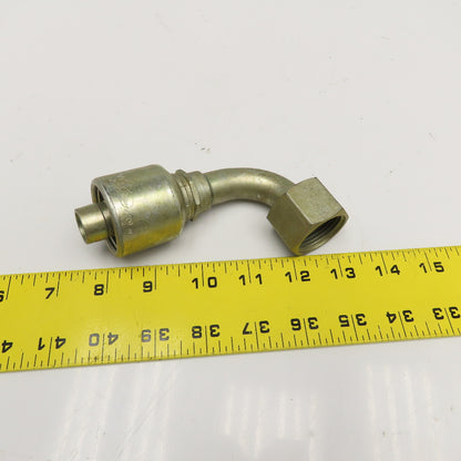 Gates 12G-12FFORX90S 3/4" (-12) ID Hose Crimp x 3/4" Female Flat Face Seal 90°
