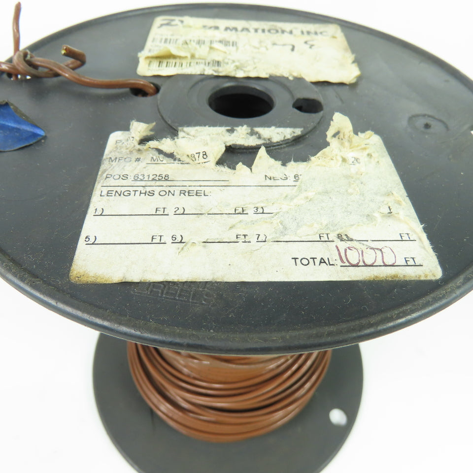 Pyromation K20-1-507 20AWG Thermocouple Wire Brown Solid 2-Wire 4-1/2LBS