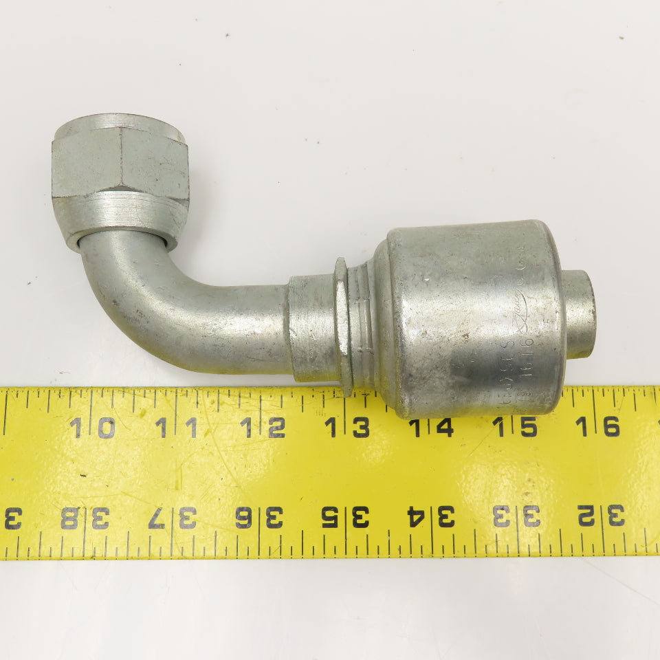 Gates 16G-16FJX90S 1" (-16) Hose ID x 1" Female JIC Swivel 90° Elbow Fitting