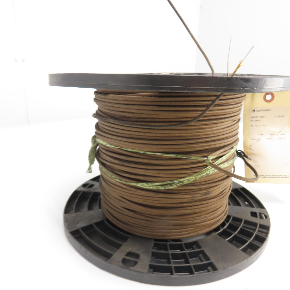 Pyromation K20-2-321 20AWG Thermocouple Wire Brown Solid 2-Wire 11-1/2LBS