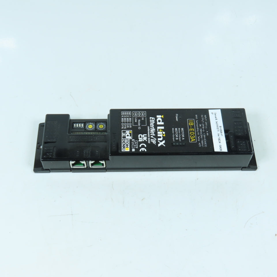 ITOH DENKI IB-E03A-P id LinX EtherNet/IP 2-Zone Motor Drive Controller 24V DC