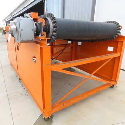 59" Wide x 10' Flat Belt Conveyor 230/460V 3Ph 263FPM 62" Fixed Discharge Height