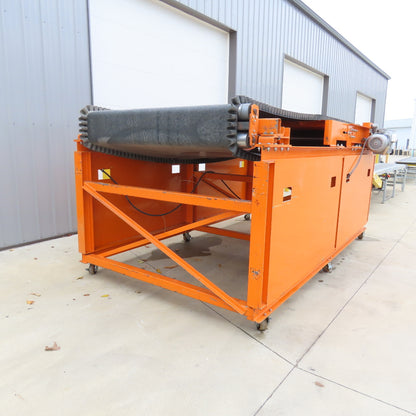 59" Wide x 10' Flat Belt Conveyor 230/460V 3Ph 263FPM 62" Fixed Discharge Height