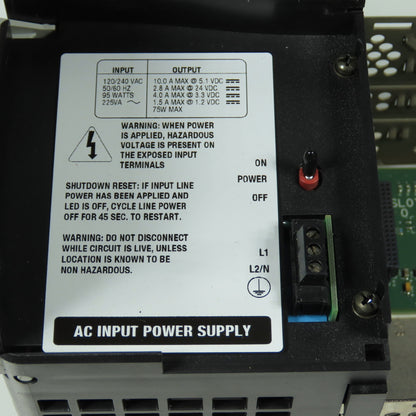 Allen-Bradley SerB ControlLogix 7 Slot Chassis W/ 1756-PA72 Power Supply