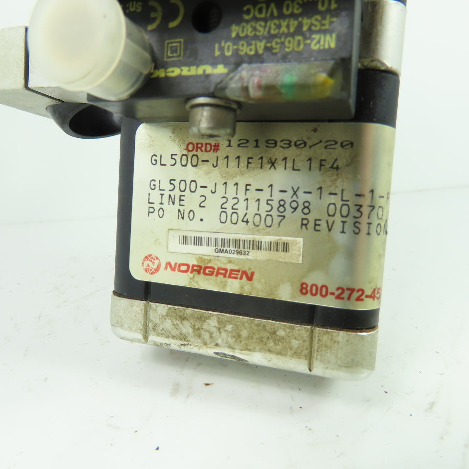 Norgren <-- GL500-J11F1X1L1F4 Grip-Lok Pneumatic Gripper Clamp
