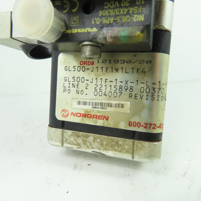 Norgren <-- GL500-J11F1X1L1F4 Grip-Lok Pneumatic Gripper Clamp