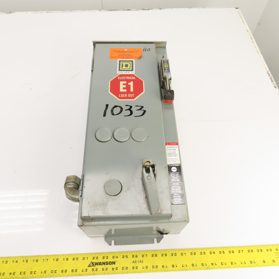 Square D 8538SCA14V81F4T 30A Disconnect Switch For Combo Starter