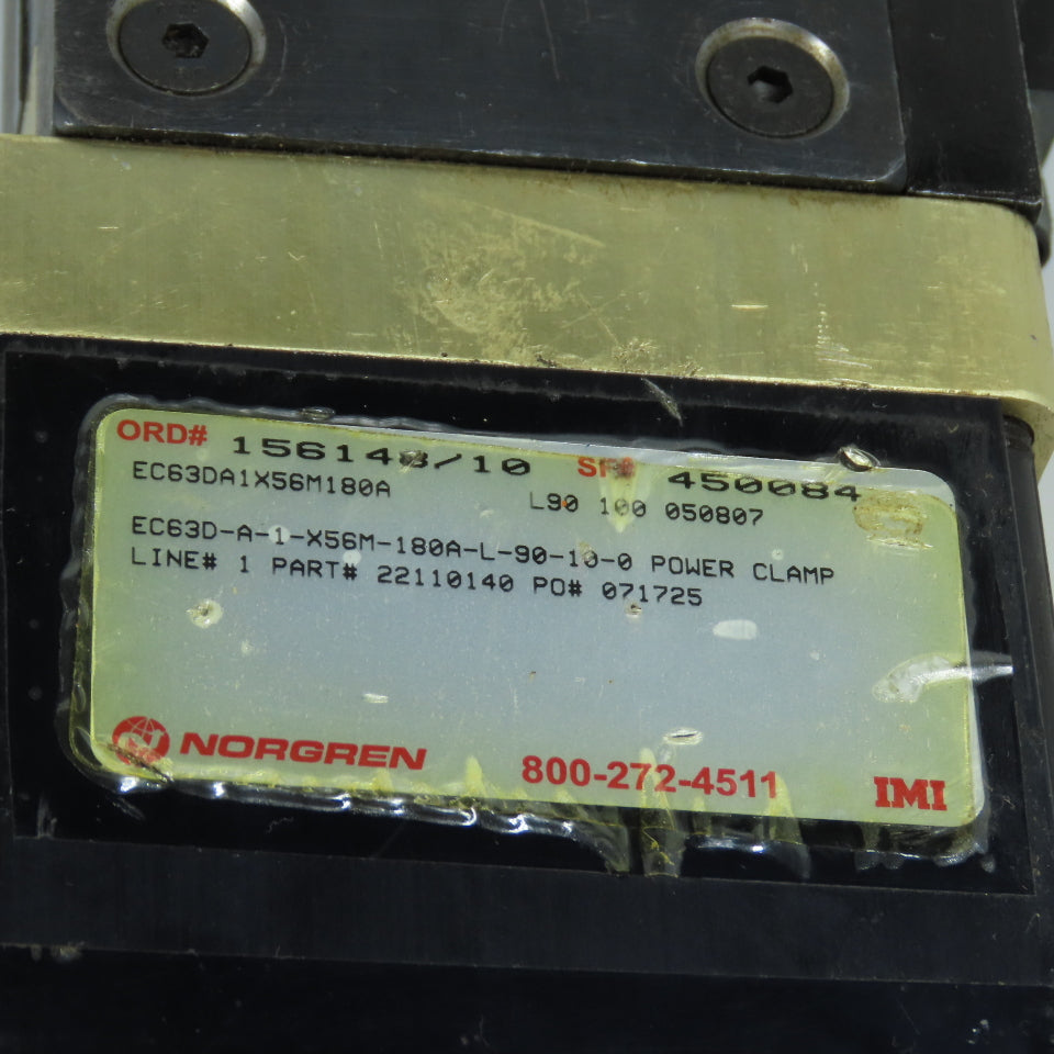 Norgren 22110140 EC63D-A-1-X56M-180A Power Clamp