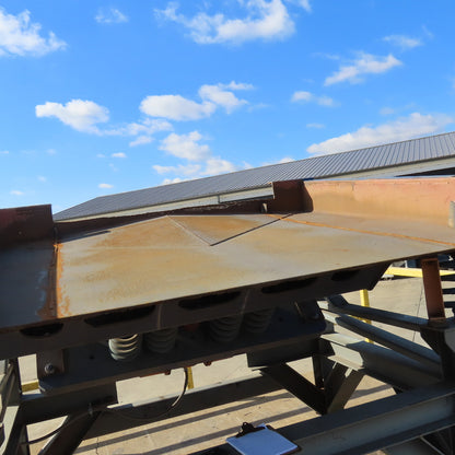 General Kinematics HSF 90x10x7 80" x 73" High Stroke Vibratory Feeder Conveyor