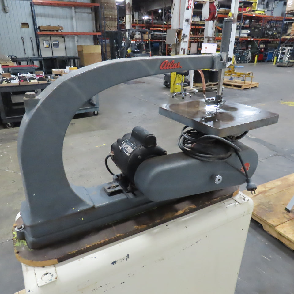 Atlas 4021 Vintage 24" Jig Scroll Saw 110-208/230V 1Ph W/ Rolling Cabinet