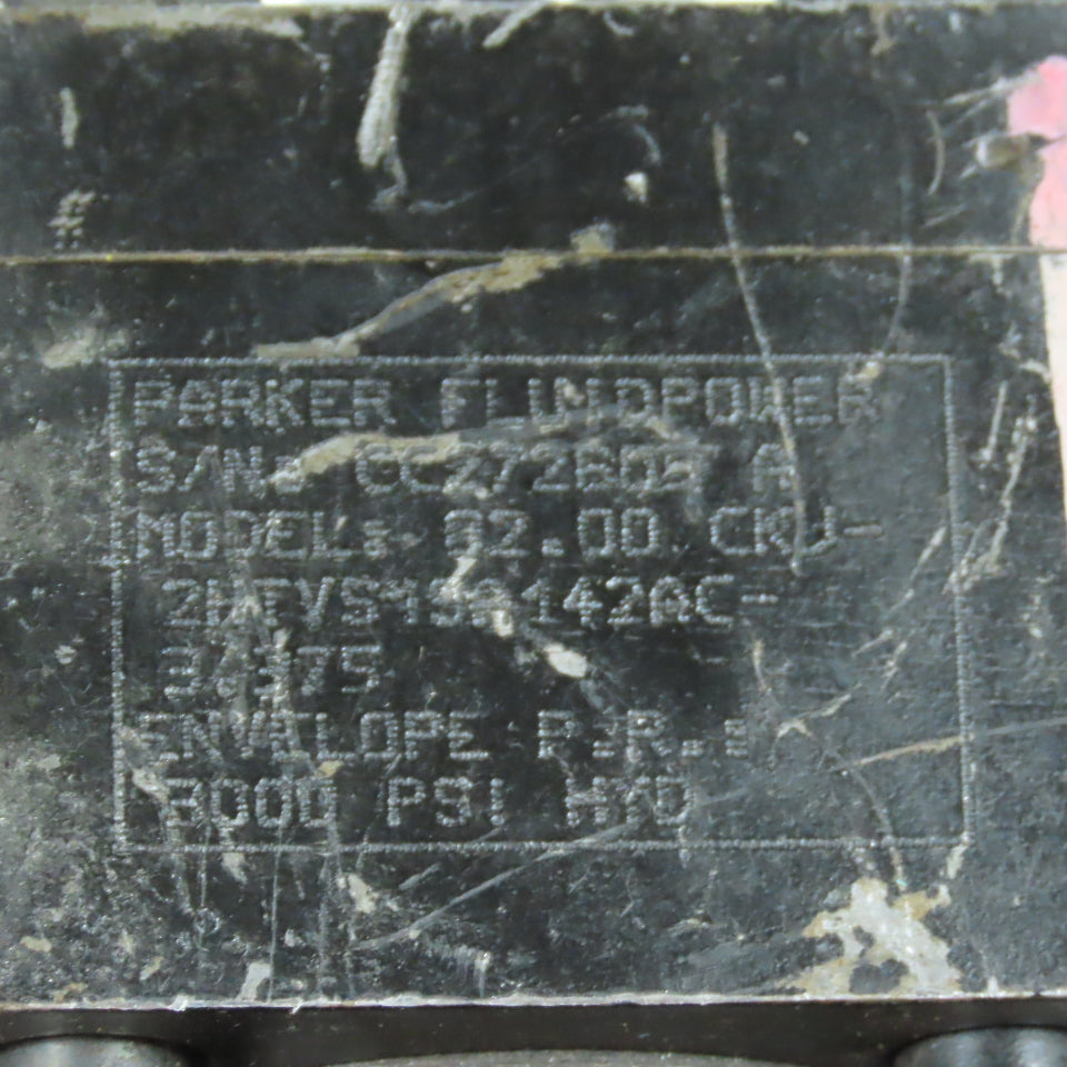 Parker 02.00 CKU-2HTVS19A142AC-3.375 Hydraulic Cylinder 2" Bore 3.375" Stroke