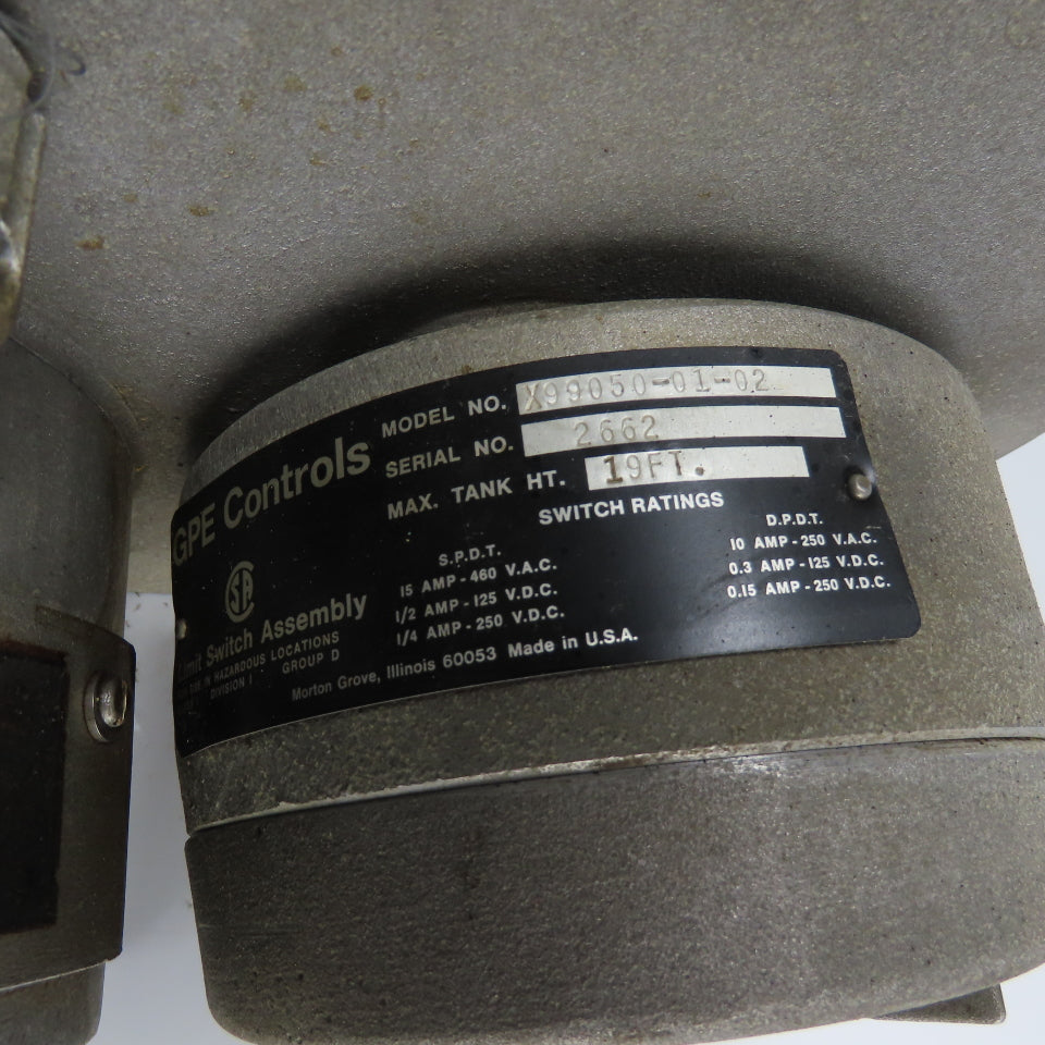 GPE Shand & Jurs Model 92020-32-01-01-00 Automatic Tank Gage Assembly