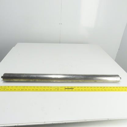 2-1/2" OD x 35-1/2" Face Gravity Conveyor Steel Roller 11/16" Hex
