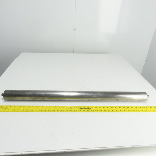 2-1/2" OD x 35-1/2" Face Gravity Conveyor Steel Roller 11/16" Hex