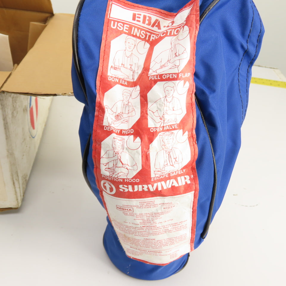 Survivair 975080 5-Minute Compressed Air Breathing Apparatus For Escape W/Hood