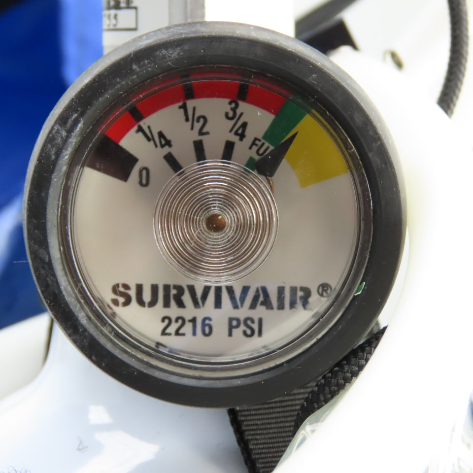 Survivair 975080 5-Minute Compressed Air Breathing Apparatus For Escape W/Hood