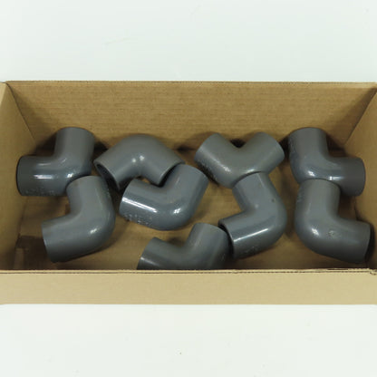 Colonial SCH-80 3/4" 90° Elbow PVC Lot Of 9