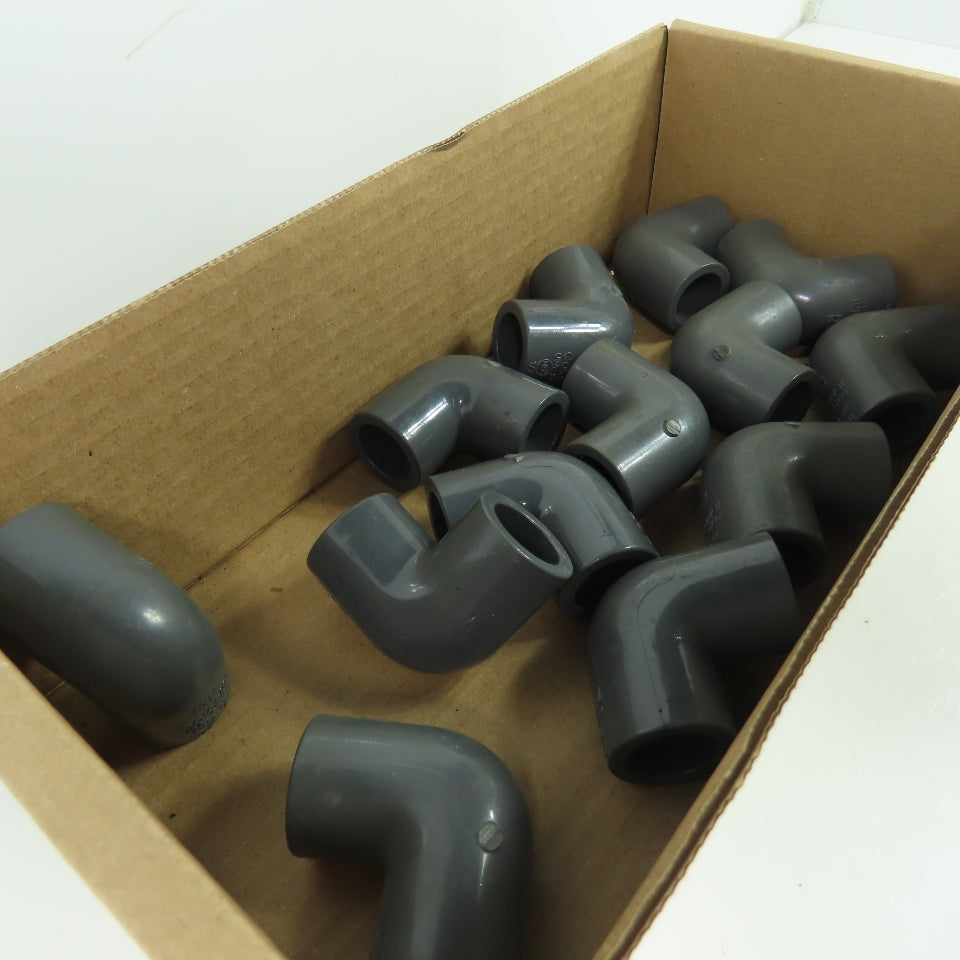 Colonial SCH-80 1/2" 90° Elbow PVC Lot Of 13
