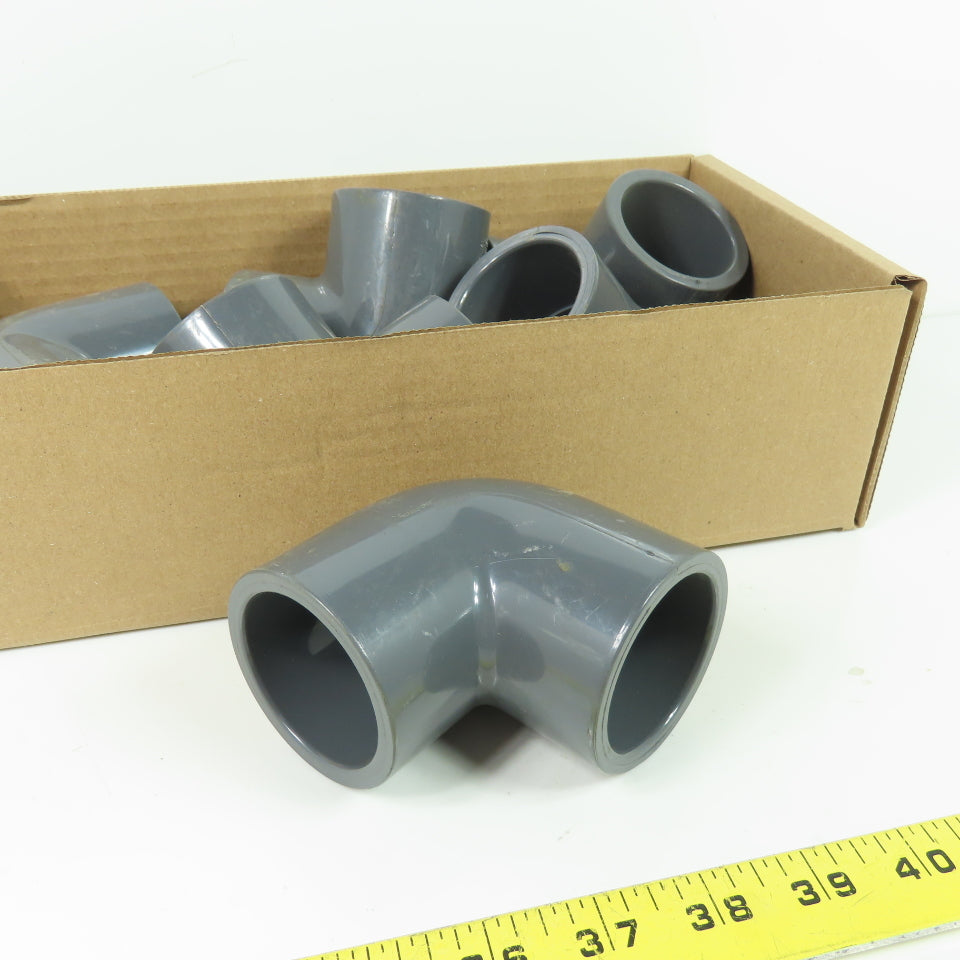Colonial SCH-80 1-1/2" 90° Elbow PVC Lot Of 6