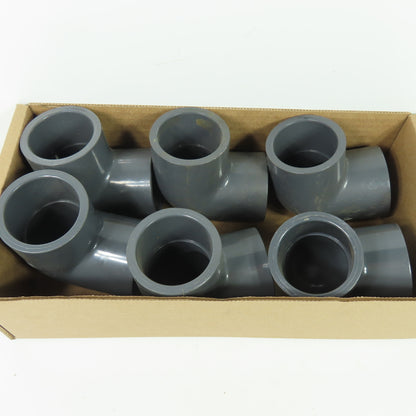 Colonial SCH-80 1-1/2" 90° Elbow PVC Lot Of 6