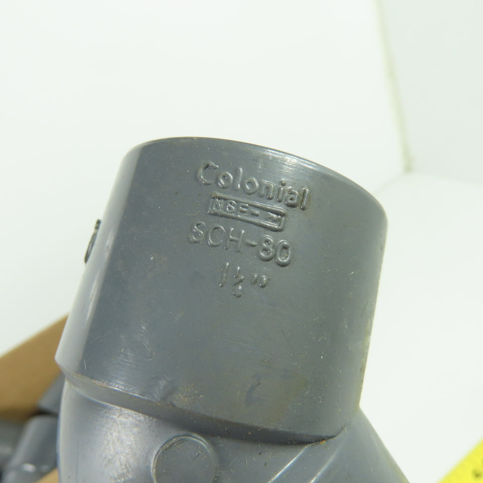 Colonial SCH-80 1-1/4" Elbow PVC Lot Of 9