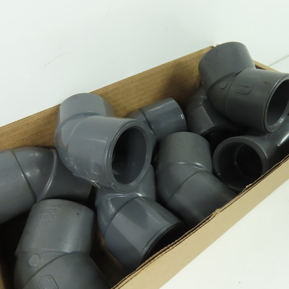 Colonial SCH-80 1-1/4" Elbow PVC Lot Of 9