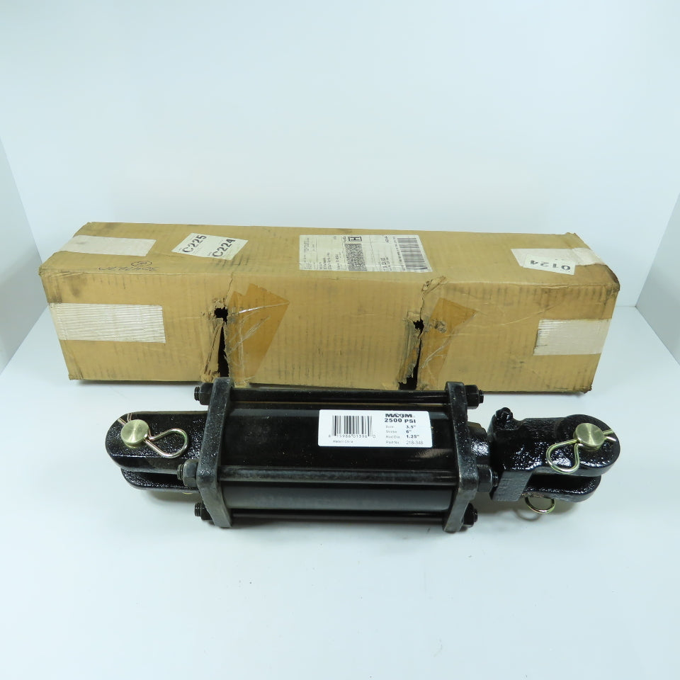 Maxim 218-348 Hydraulic Cylinder 3.5" Bore 6" Stroke 2500PSI Double Acting