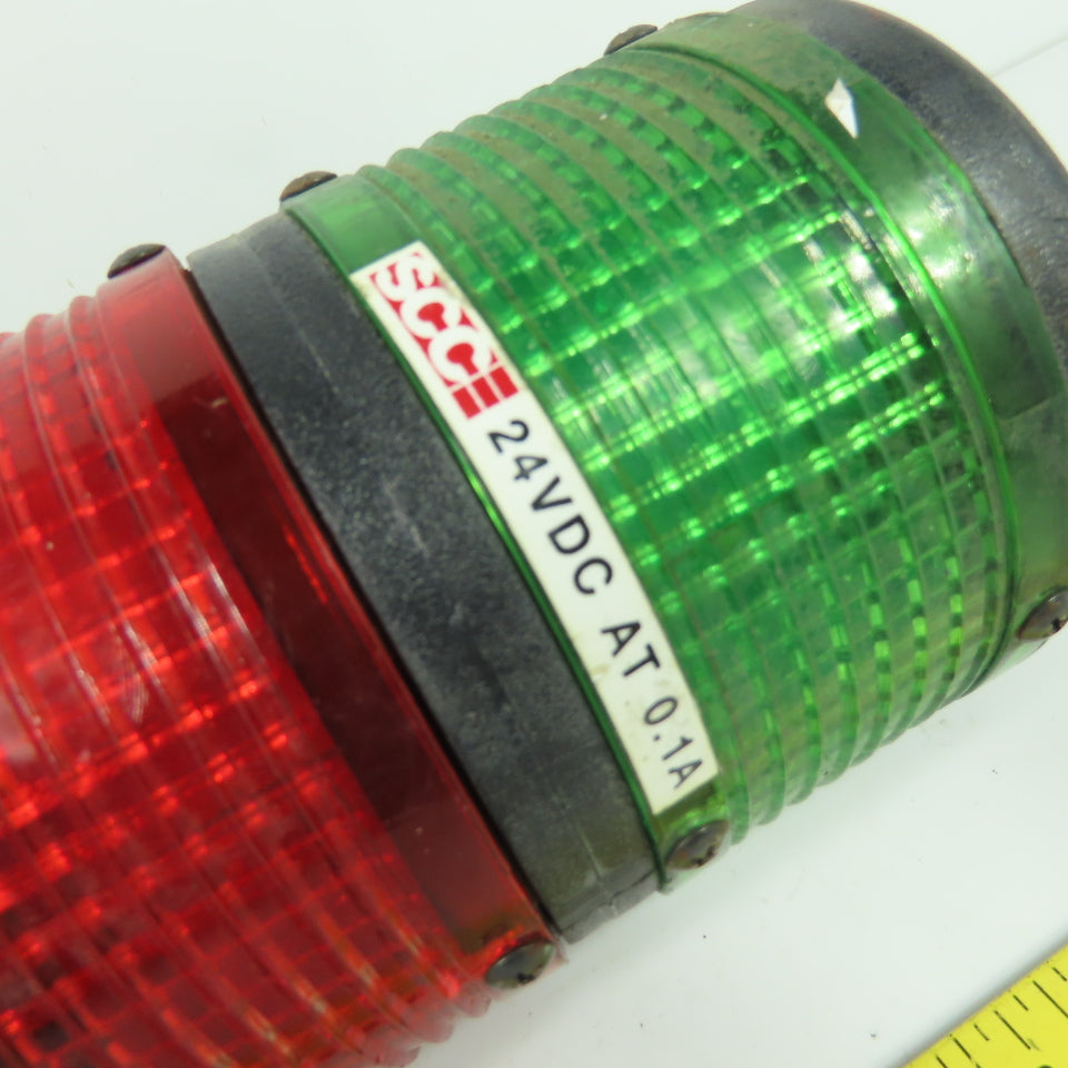 SCC LED Light Stack 24VDC 0.1A Red Green Yellow Blue