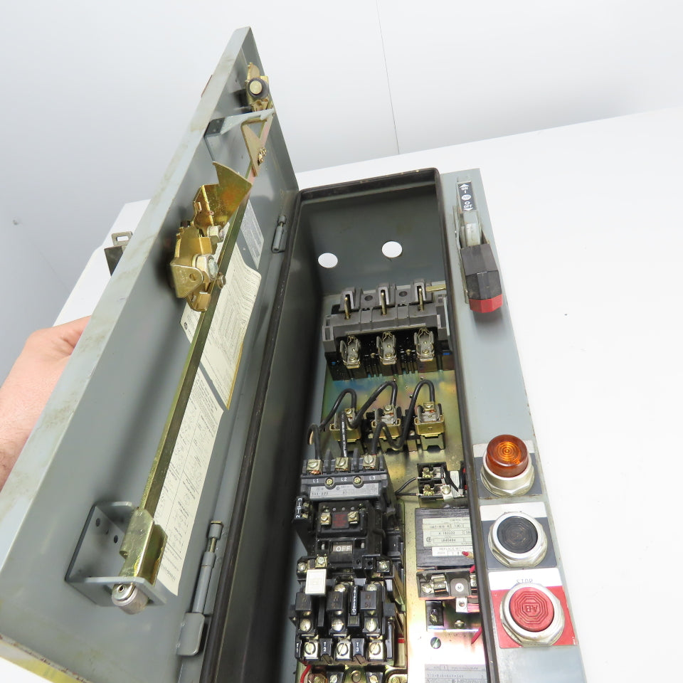 Allen 512-BJB-6XP-24R Ser D Size 1 Combination Starter Disconnect 10HP 600V