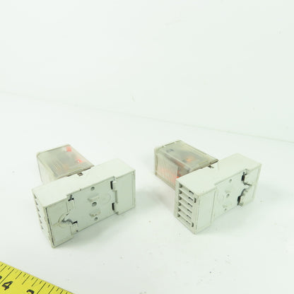 Allen Bradley 700-HA33Z24 Ser B Relay 24VDC 230VAC 10A W/700-HN203 Base Lot Of 2