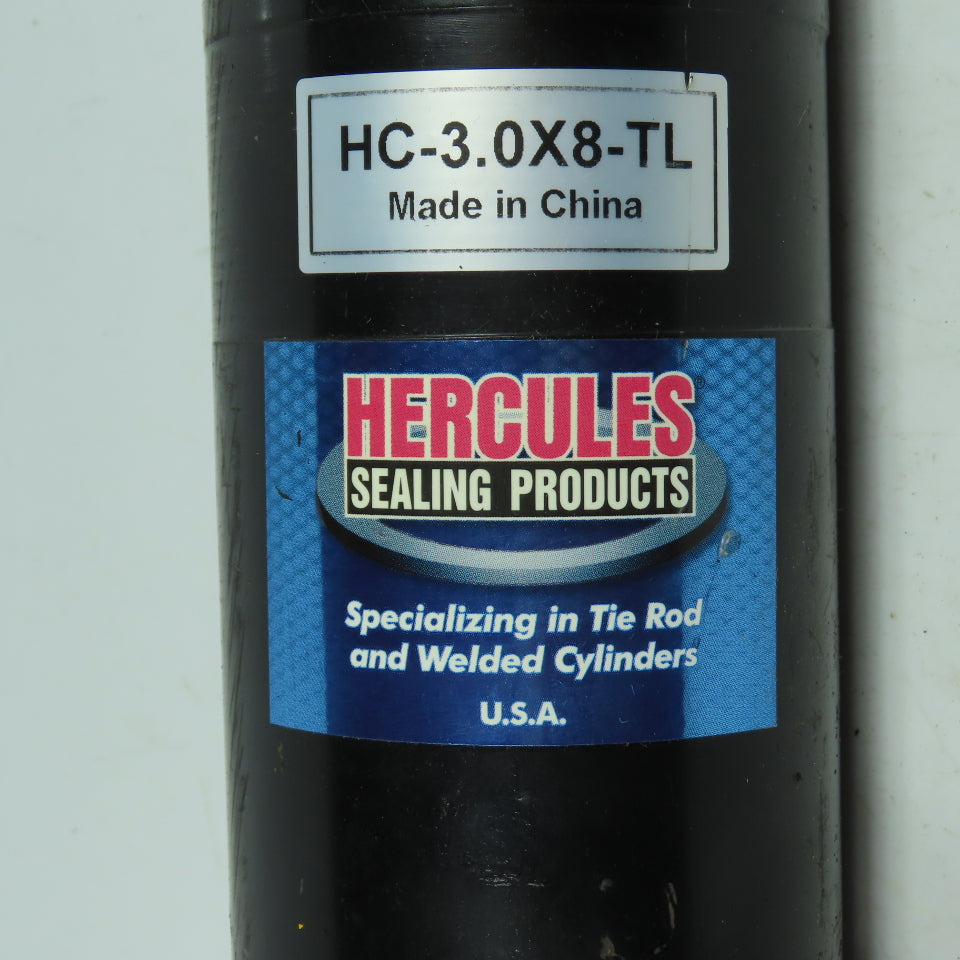 Hercules HC-3.0X8-TL 3.0" Bore 8" Stroke Welded Hydraulic Cylinder Clevis Ends