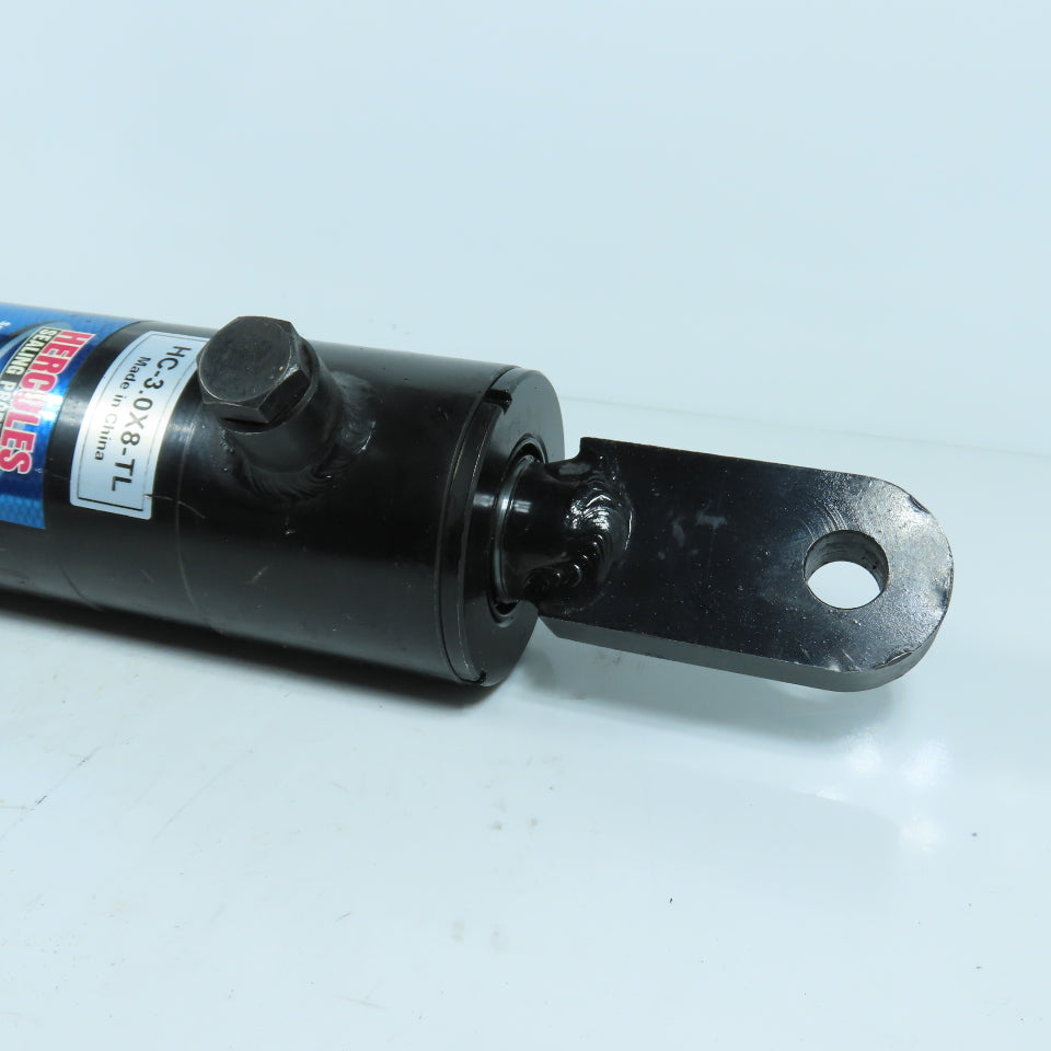 Hercules HC-3.0X8-TL 3.0" Bore 8" Stroke Welded Hydraulic Cylinder Clevis Ends