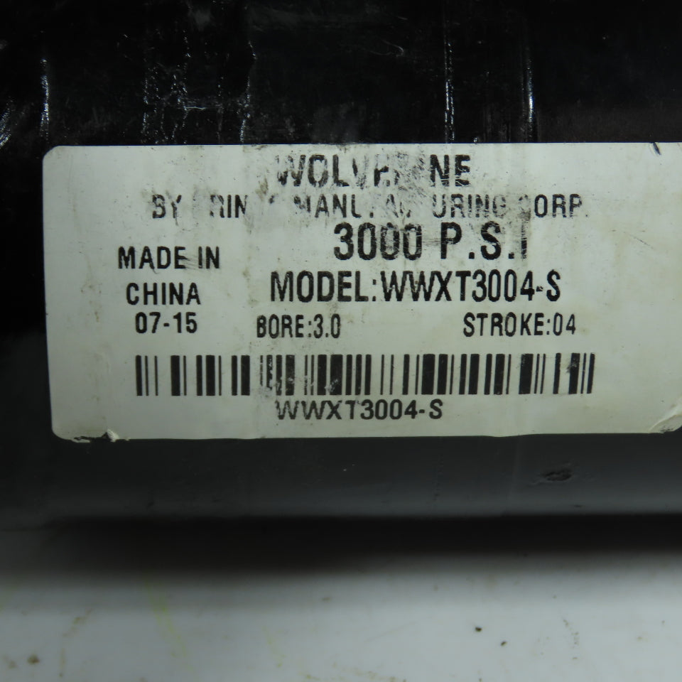 Wolverine WWXT3004-S 3.0" Bore 4" Stroke Welded Hydraulic Cylinder 3000 PSI