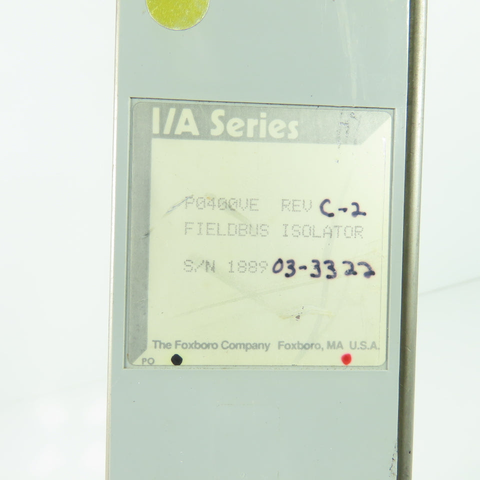 Foxboro P0400VE I/A Series Fieldbus Isolator