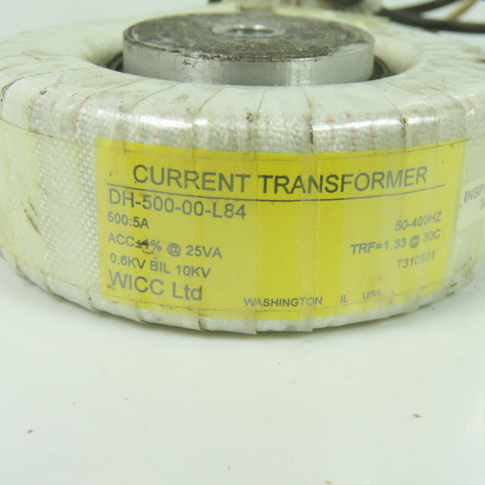 Wicc DH-500-00-L84 500:5A Current Transformer 0.6KVA