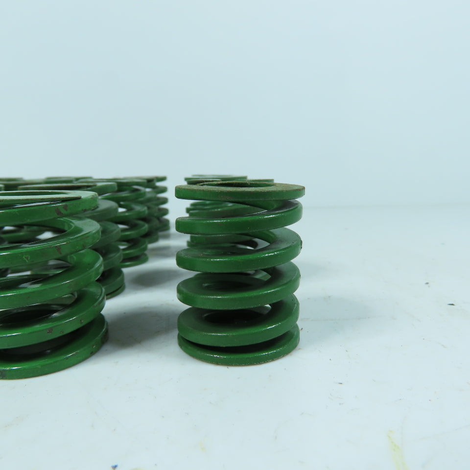 1-1/4" OD x 5/8" ID x 1-1/2" OAL Flat Wire Compression Green Die Spring Lot/20