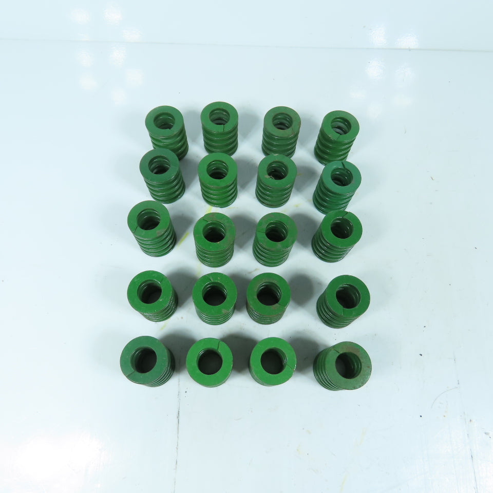 1-1/4" OD x 5/8" ID x 1-1/2" OAL Flat Wire Compression Green Die Spring Lot/20