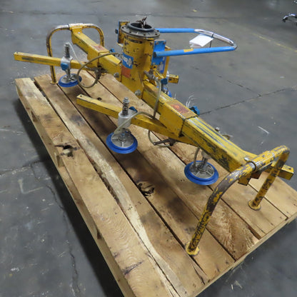 Anver M50M4-61-2/44 4 Pad Pneumatic Vacuum Lifter Spreader 10' x 6' Sheet 500Lbs