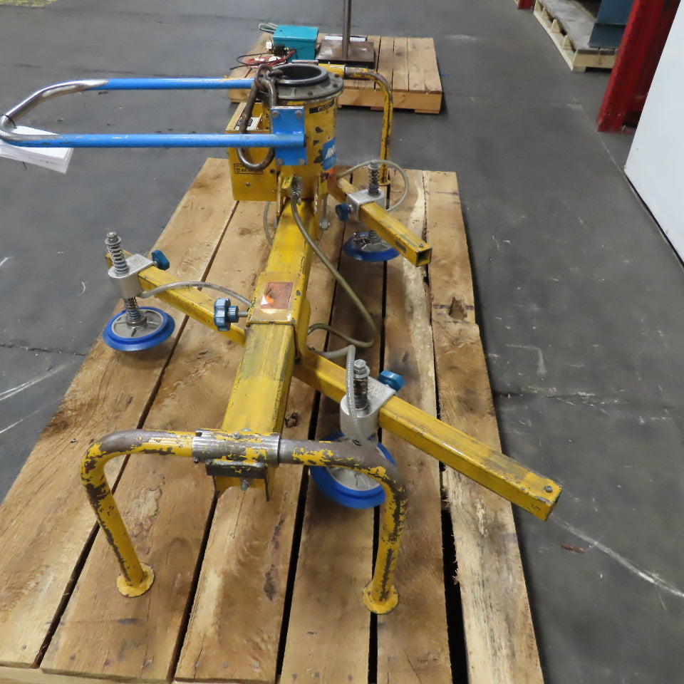 Anver M50M4-61-2/44 4 Pad Pneumatic Vacuum Lifter Spreader 10' x 6' Sheet 500Lbs