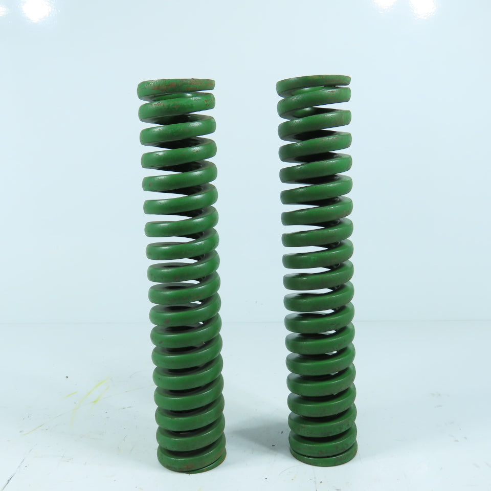 2" OD x 1" ID x 10" OAL Flat Wire Compression Green Die Spring Lot/2