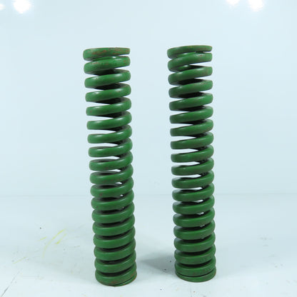 2" OD x 1" ID x 10" OAL Flat Wire Compression Green Die Spring Lot/2