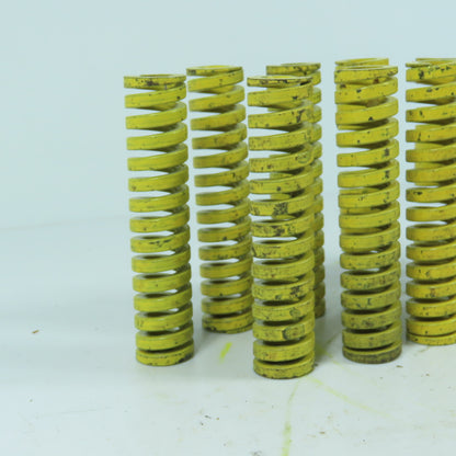 3/4" OD x 3/8" ID x 3-1/2" OAL Flat Wire Compression Yellow Die Spring Lot/12