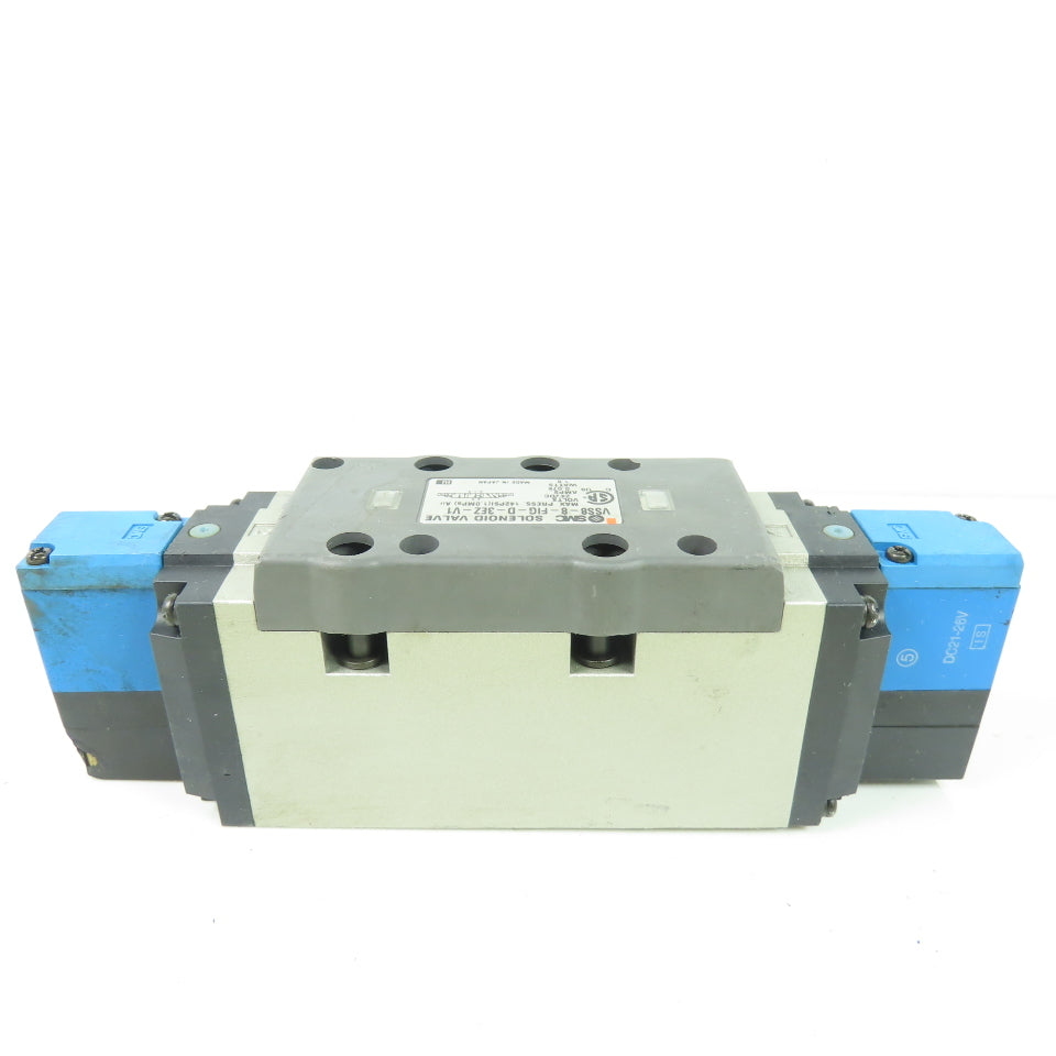 SMC <-- VSS8-8-FIG-D-3EZ-V1 Solenoid Valve 24VDC 0.075A 142PSI
